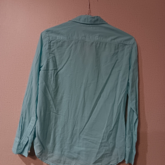 Frank & Eileen Men's Teal Casual Button-Down Shirt - Picture 4 of 4